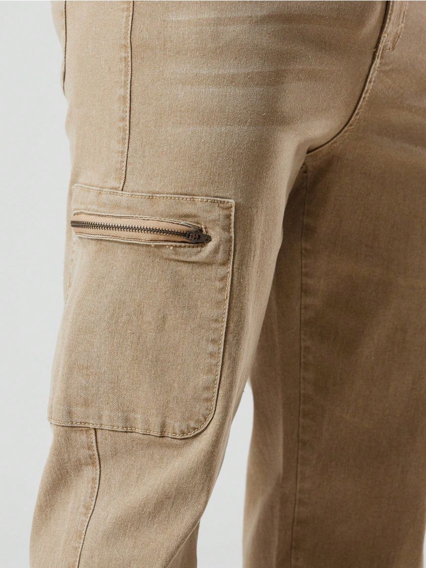 Men's Plus Size Side Pocket Straight Leg Jeans