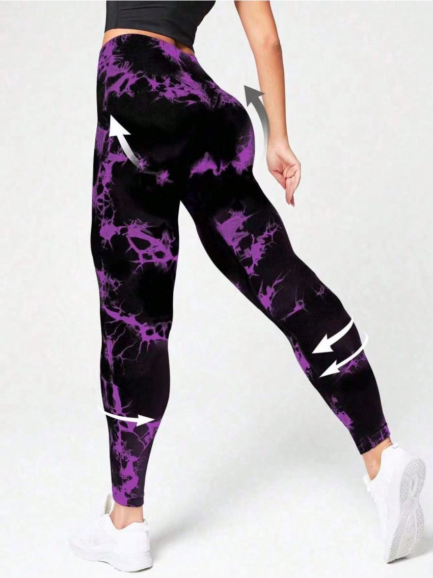 Yoga Futuristic Plus Size Women's Yoga Fitness Sports Leggings