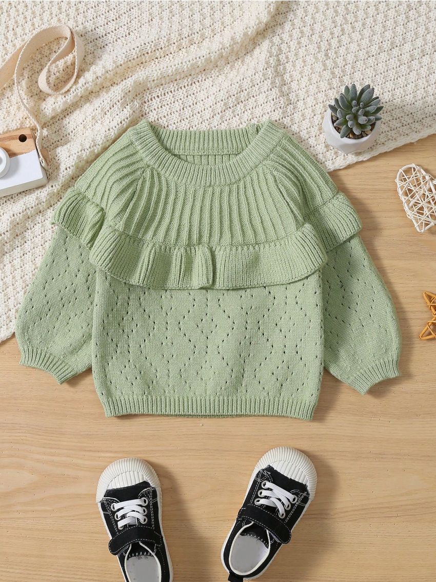Baby Girls' Solid Color Sweater