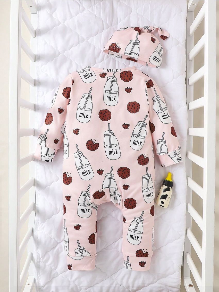 Baby Boy Milk & Cookies Print