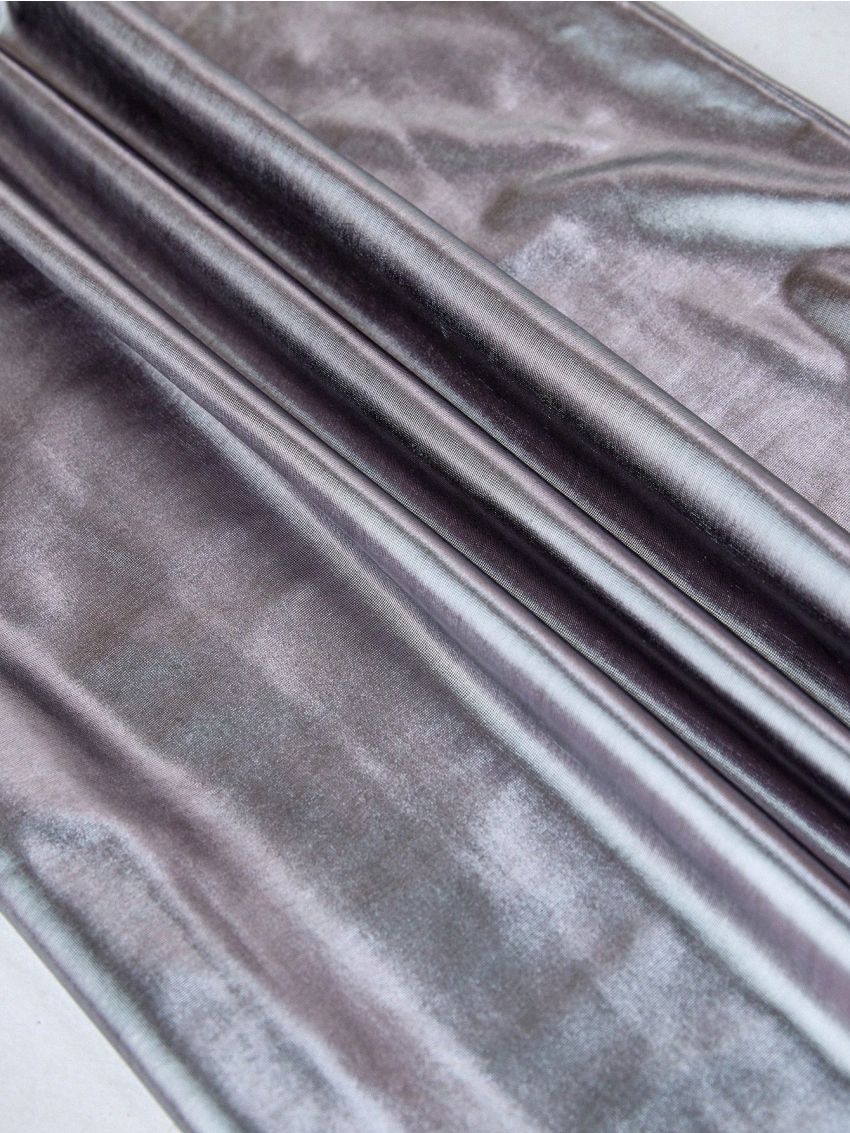 XELA AND VIC Mock Neck Mesh Top & Wide Leg Overall Jumpsuit