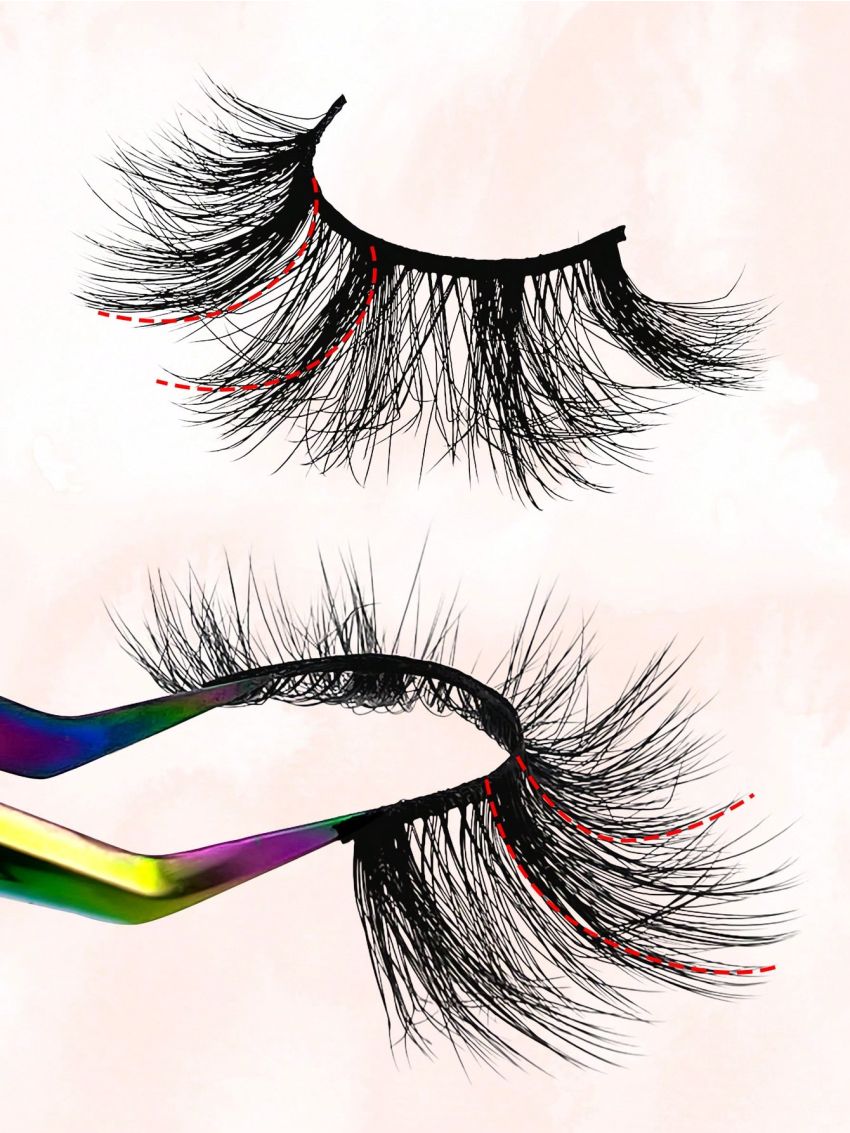 False Eyelashes 3 Pairs Fluffy Volumized Eyelashes Lashes Dramatic Look 3D Wispy Faux Mink Lashes
