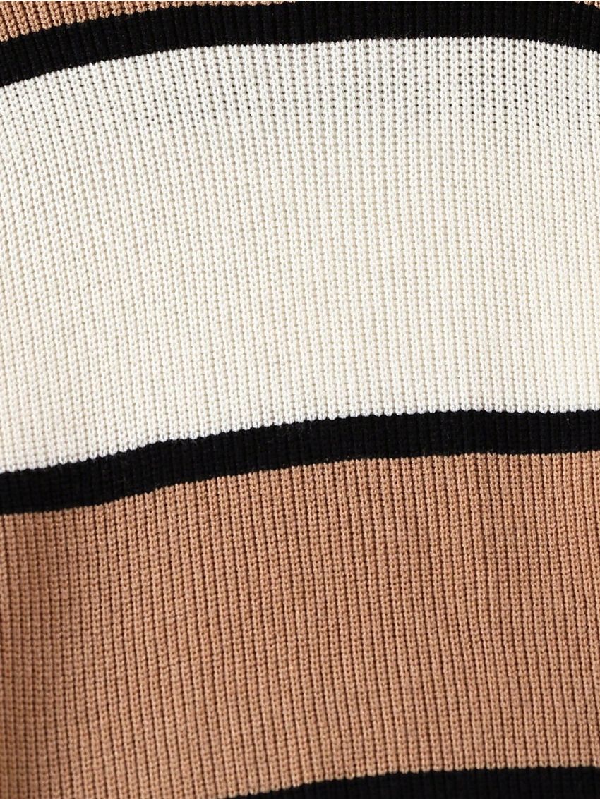 Teenage Girls' Color Block Stripe Sweater Dress