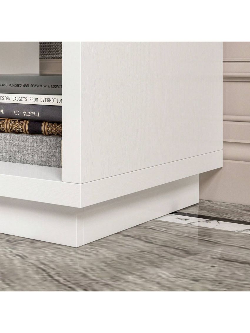 TV Stand with 3 Drawers, Modern Extendable TV Stand in Stretch for TVs up to 120