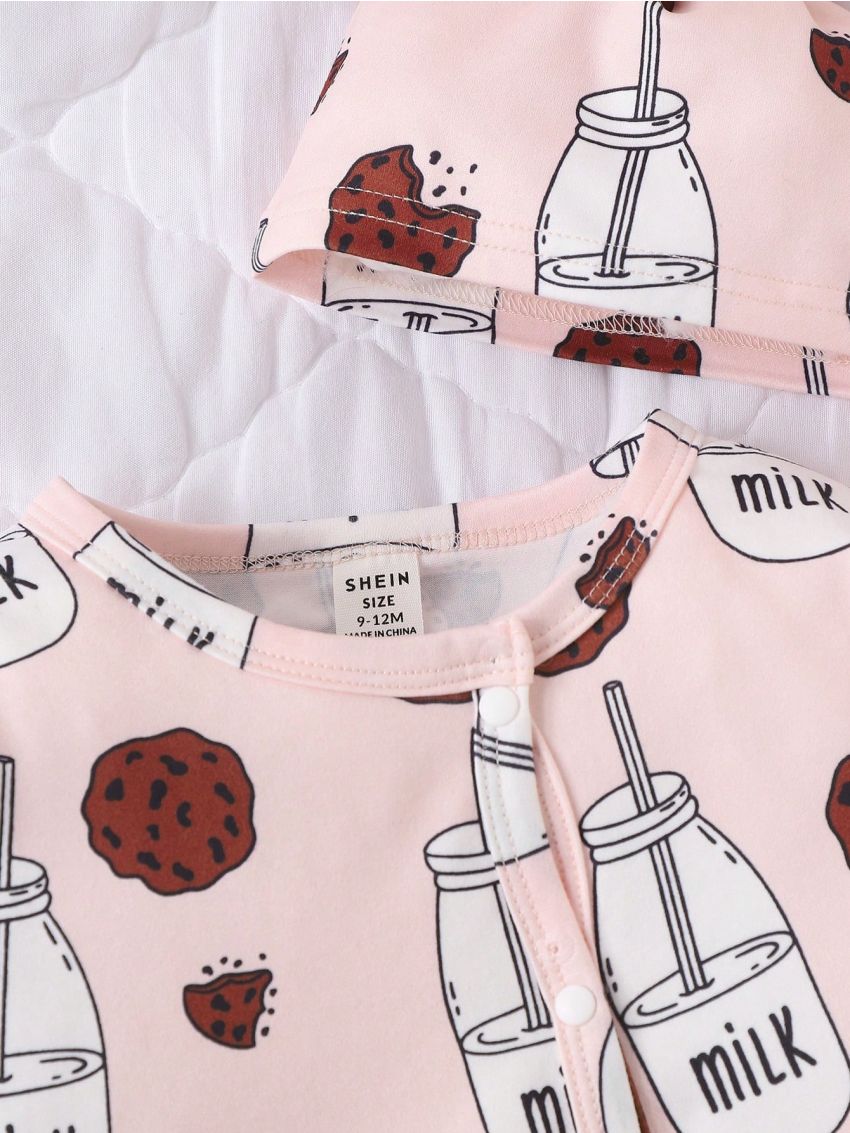 Baby Boy Milk & Cookies Print