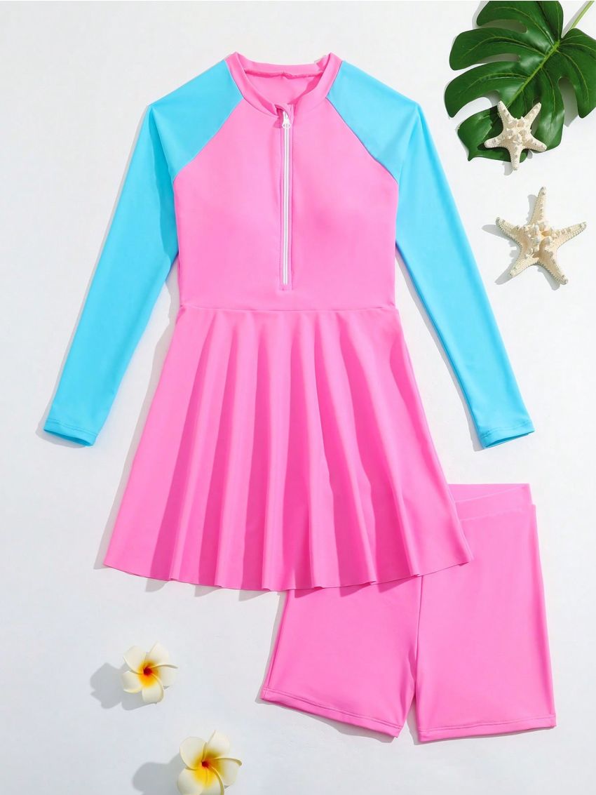 Tween Girls' Colorblock Bikini Set