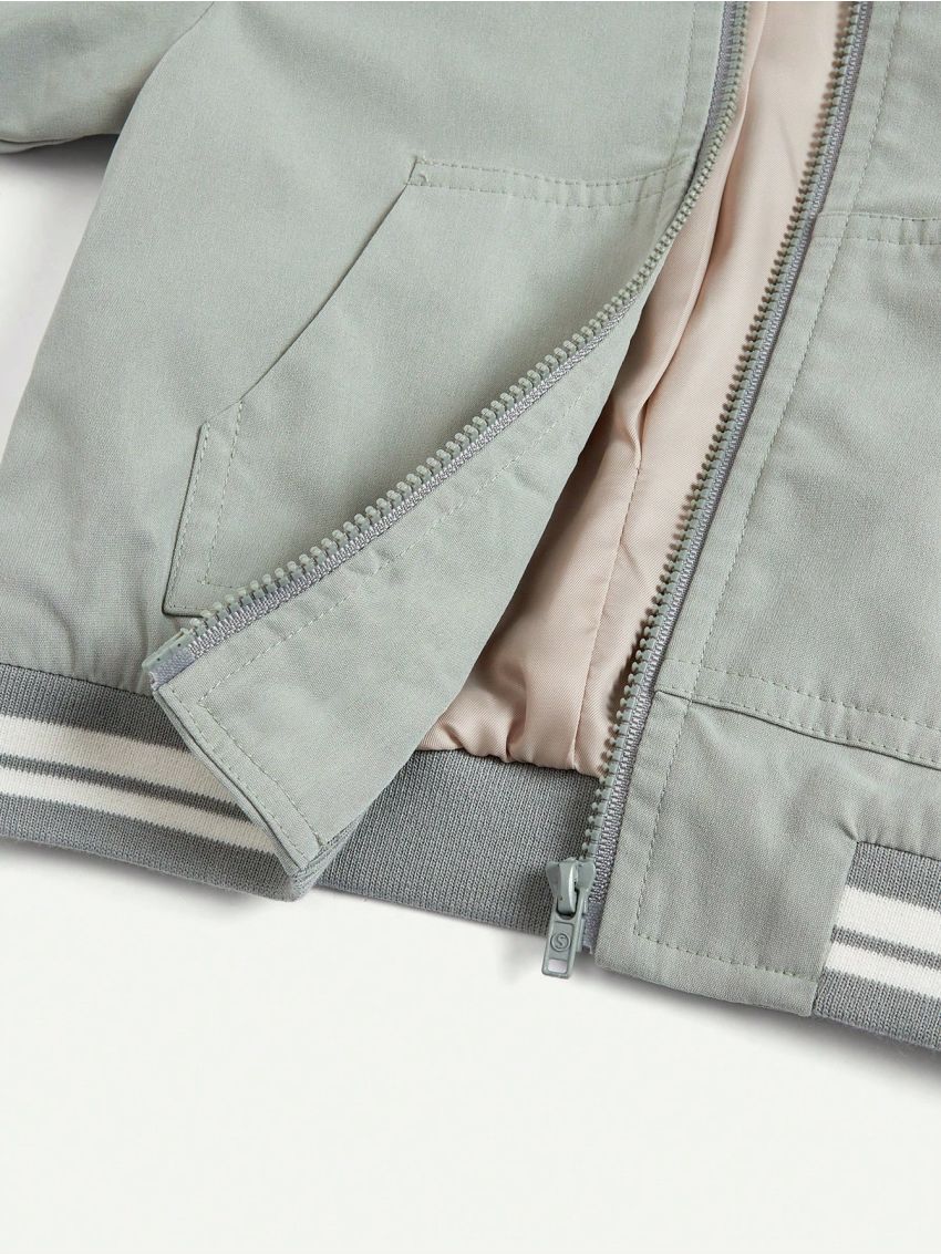 Cozy Cub Infant Boys' Letter Print Hooded Oversized Jacket