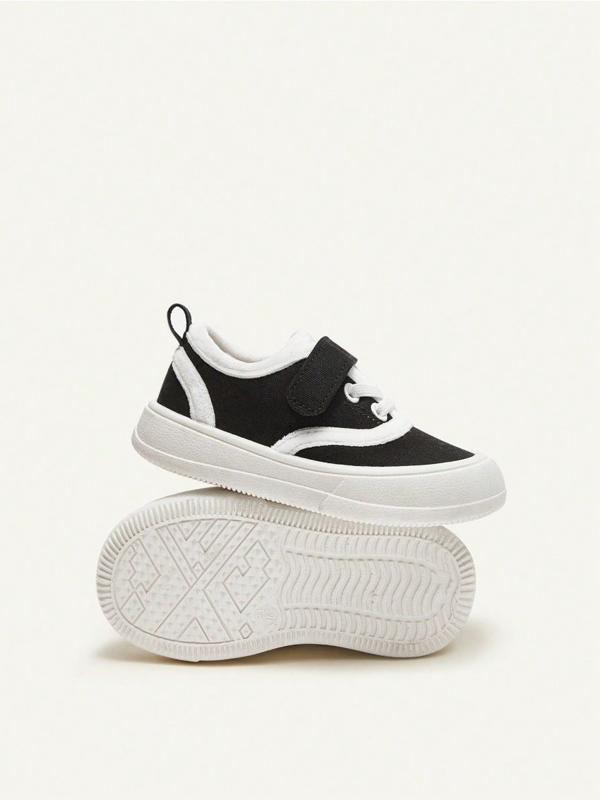 Cozy Cub Boys' Fashionable And Trendy Design Casual Sports Shoes For Autumn And Winter, Black