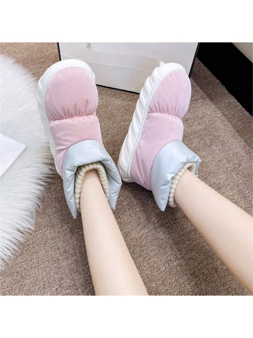 Women's Snow Boots New Winter Wear-resistant, Non-slip, Thickened, Fashionable, Casual, And Sporty With Plush, Waterproof
