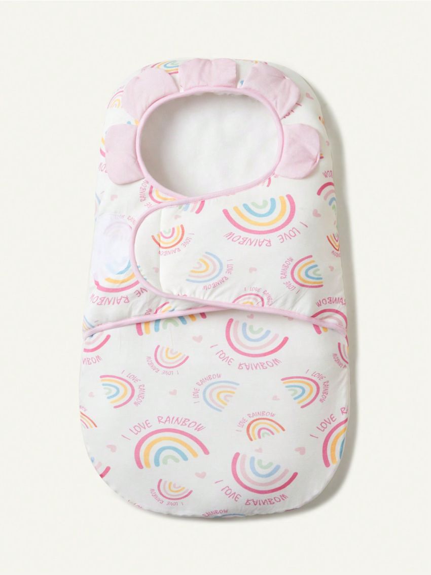 Cozy Cub 1pc I Love Rainbow Printed Petal Sleeping Bag