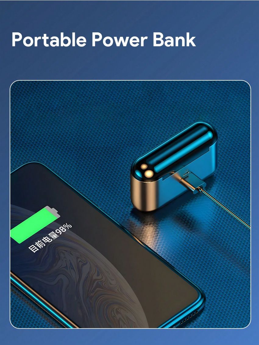 Teckwe Wireless Earbuds,High-End Wireless Headphones With LED Power Display,Noise Canceling, IPX7 Waterproof,Weightless And Comfortable In-Ear & 8MM Speaker,3Hrs Play Continuously & The Charging Box Can Be Charged 15 Times Perfect Gift For Birthdays