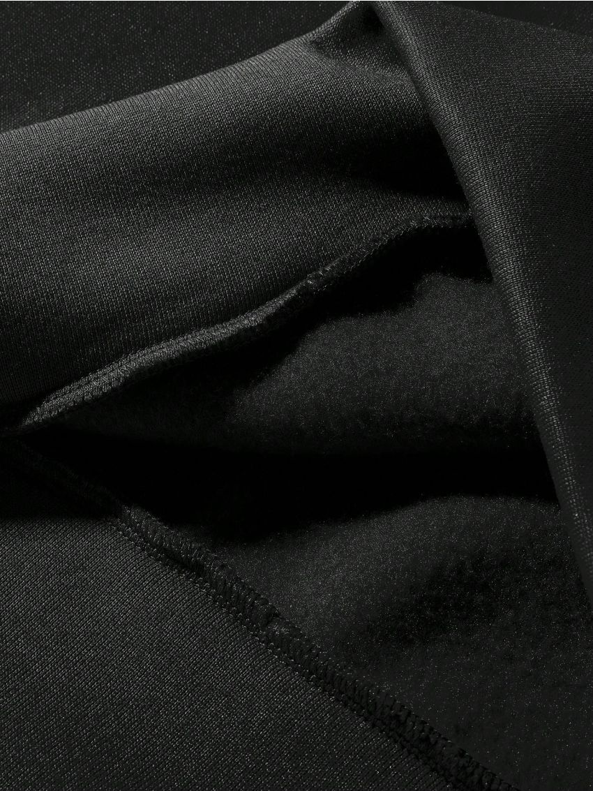 Manfinity Hypemode Men'S Plus Size Hoodie With Letter & Bear Print And Fleece Lining