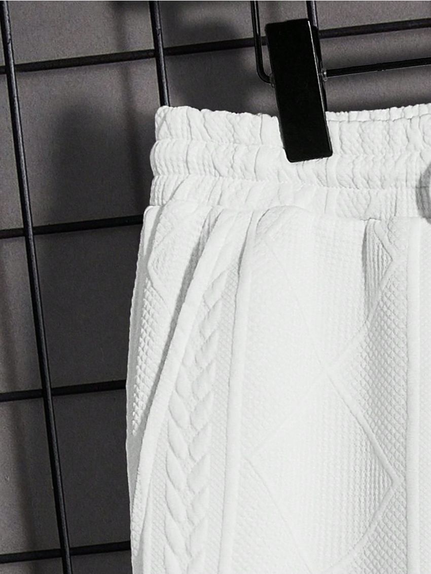 Manfinity Homme Men's Knitted Casual Sweatshirt And Sweatpants Set