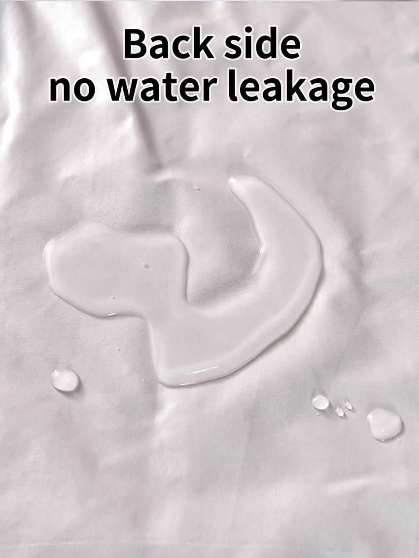 1pc Brushed Composite Waterproof & Pure Color Leakproof Bed Mattress Cover With Water Resistant & Urine Resistant Layers, Suitable For Single Size Bed