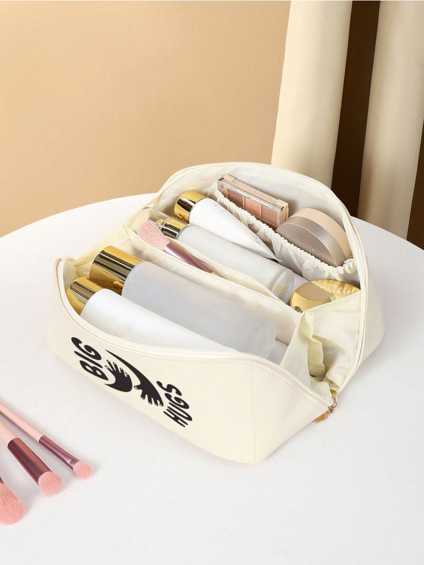 Sophie Gallo Design Cloud-Shaped Makeup Bag Pillow With Large Capacity, Portable Cosmetic Organizer For Traveling And Storage