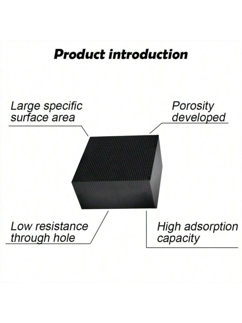 Activated Carbon Aquarium Filter, Cube Honeycomb Structure Charcoal Deodorant Fish Tank Water Purifier Activated ​Charcoal Cubes for Pools Water Purification