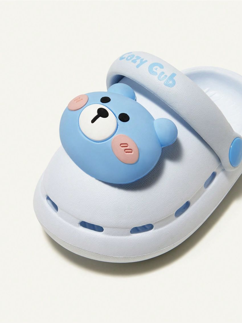 Cozy Cub Cute And Durable Anti-slip Baby Loafers With Bear Pattern