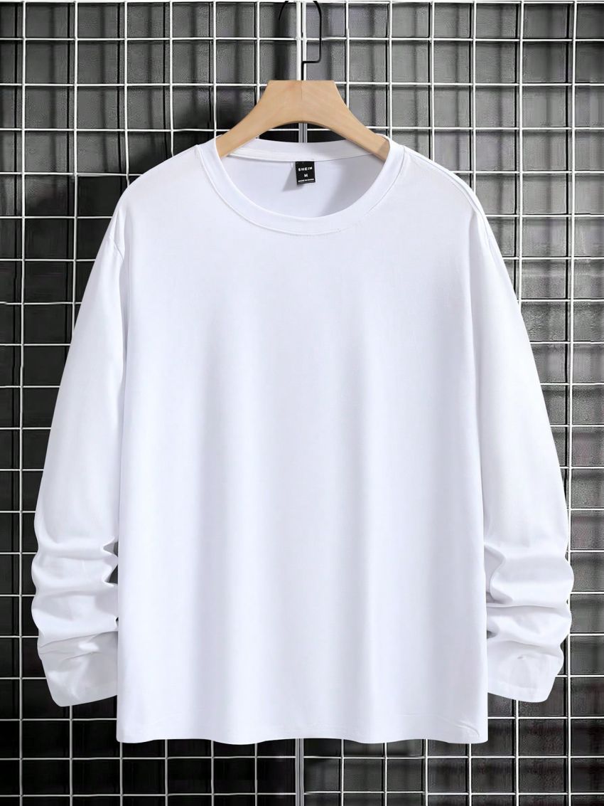 Manfinity Men Solid Drop Shoulder Tee