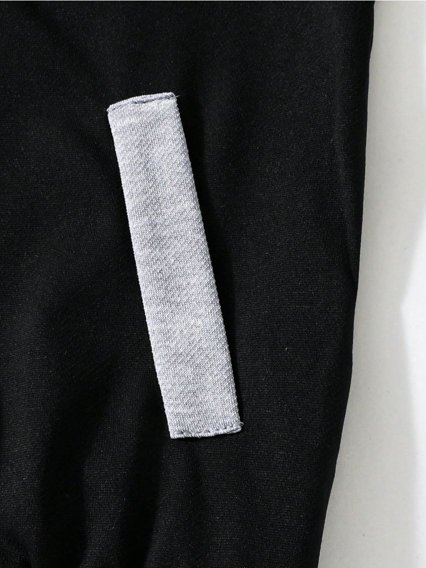 SHEIN Kids EVRYDAY Boys' (little) Black Single Breasted Jacket