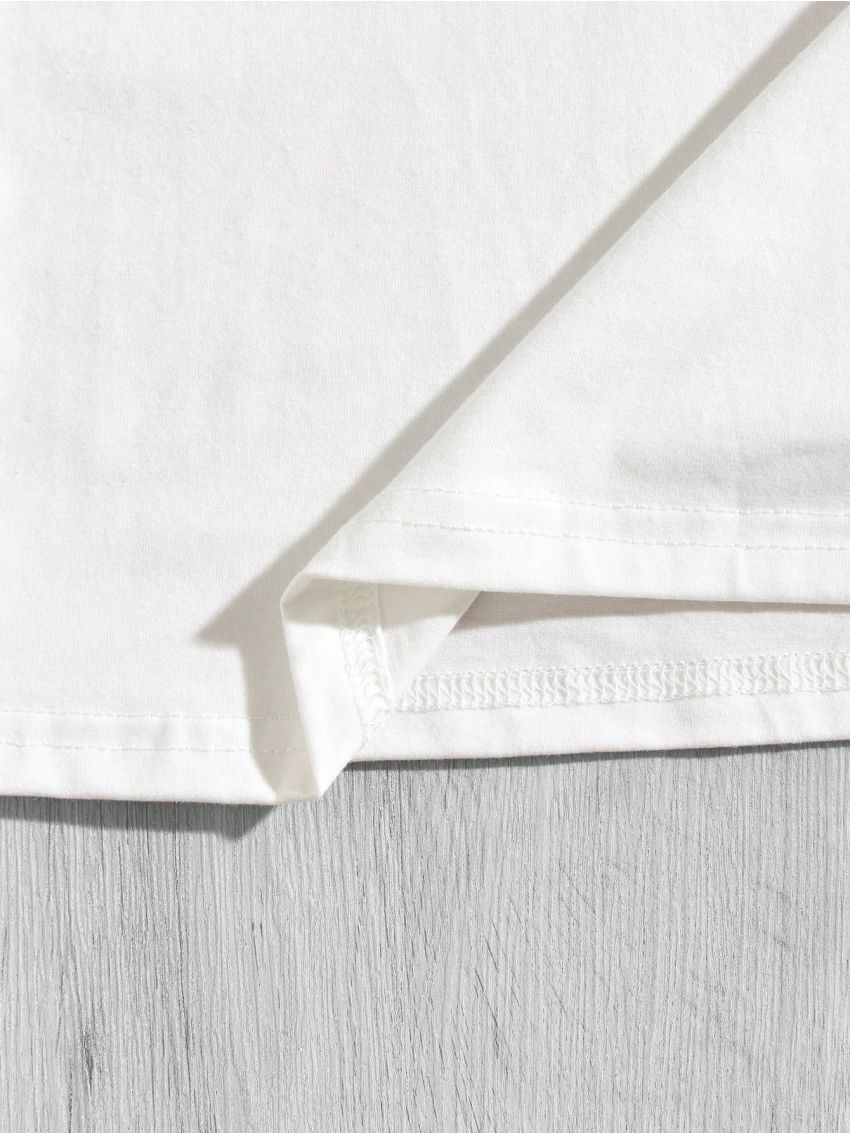 SHEIN Essnce Butterfly & Slogan Graphic Tee