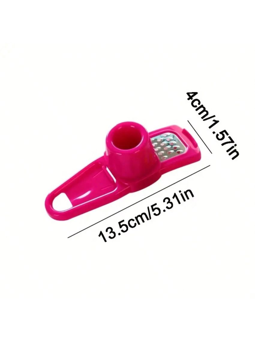 1pc 2pcs Colorful Stainless Steel Garlic Press and Ginger Cutter - Easy to Use and Durable Kitchen Tool for Grinding, Grating, and Planing,Essential camping kitchen tools,Camping barbecue accessories