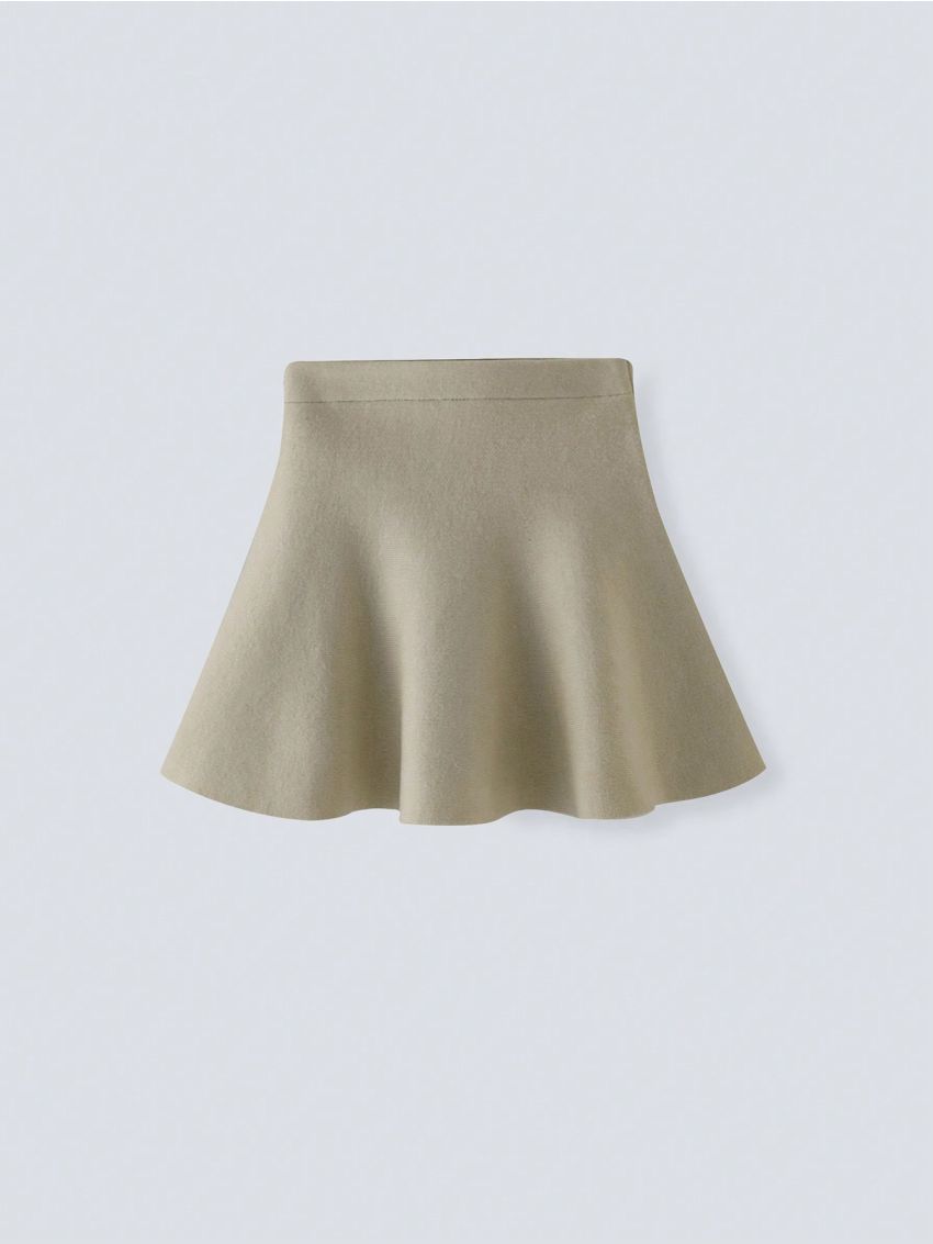 Young Girl Flare Hem Sweater Skirt