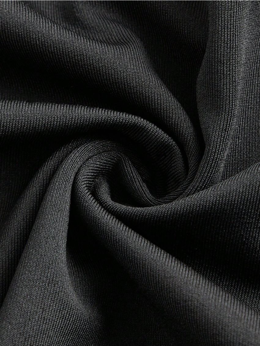 ROMWE Goth Plus Size Crochet Lace Flared Sleeve Top