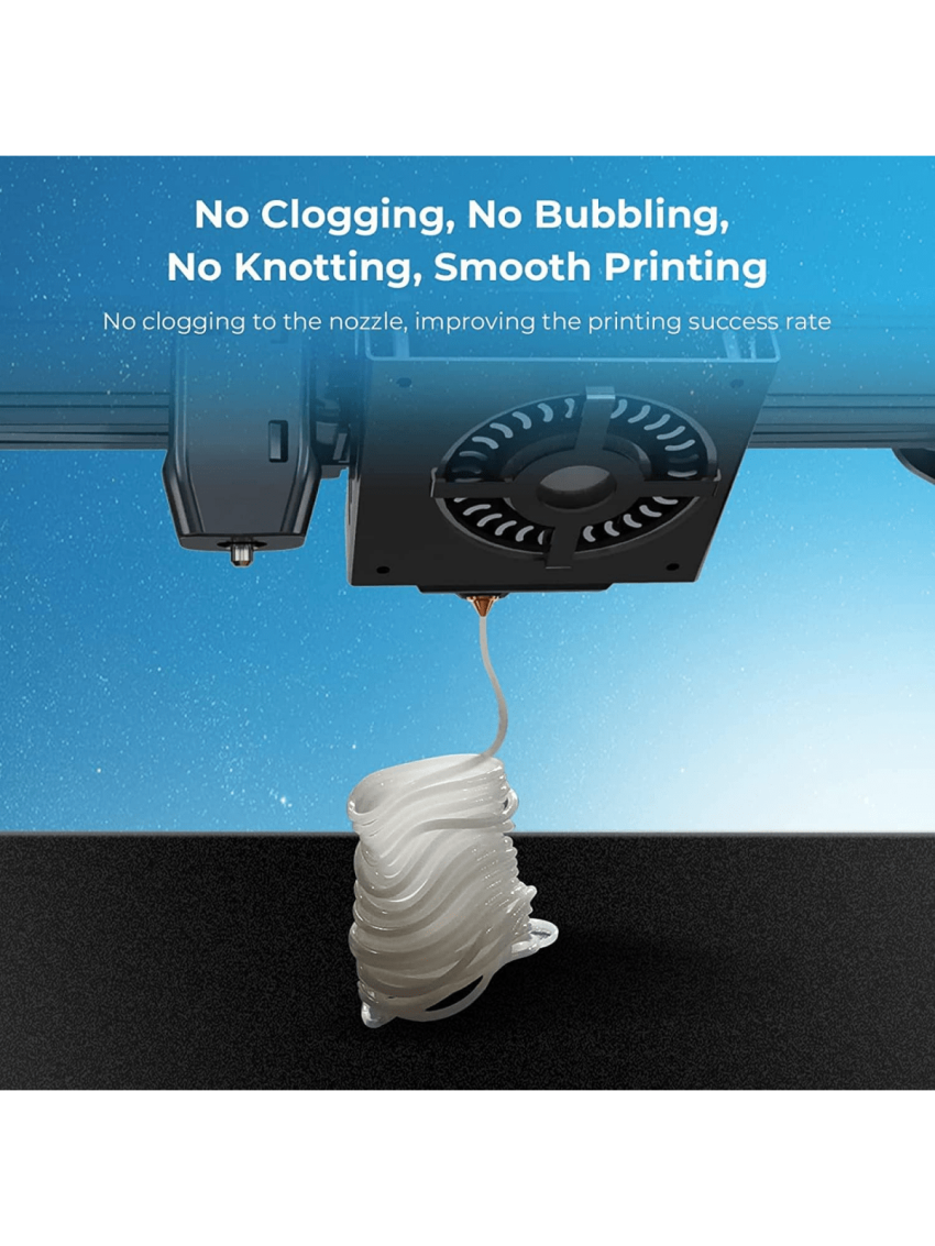 Creality PLA Filament Pro, Hyper PLA High Speed 3D Printer Filament, 1.75mm White Printing Filament, 1kg(2.2lbs)/Spool, Dimensional Accuracy ±0.03mm. Fit Most FDM Printer