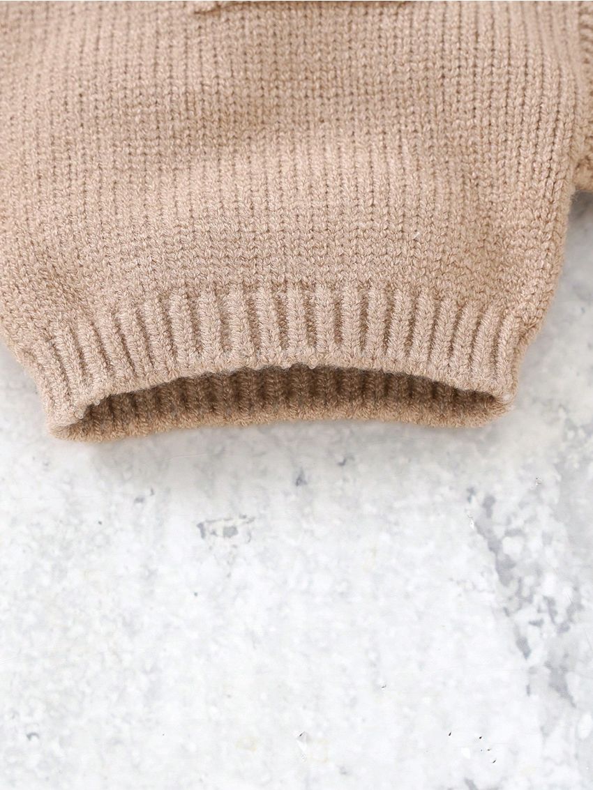 SHEIN Baby Boy'S Suspender Sweater Romper