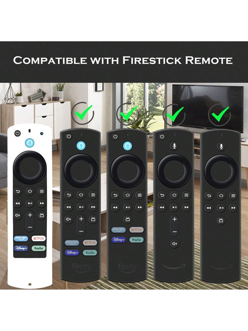 4K Firestick Remote Cover, 4K+ Firestickremote TV Remote Universal Remote Case Skin Sleeve with Lanyard Glow in The Dark