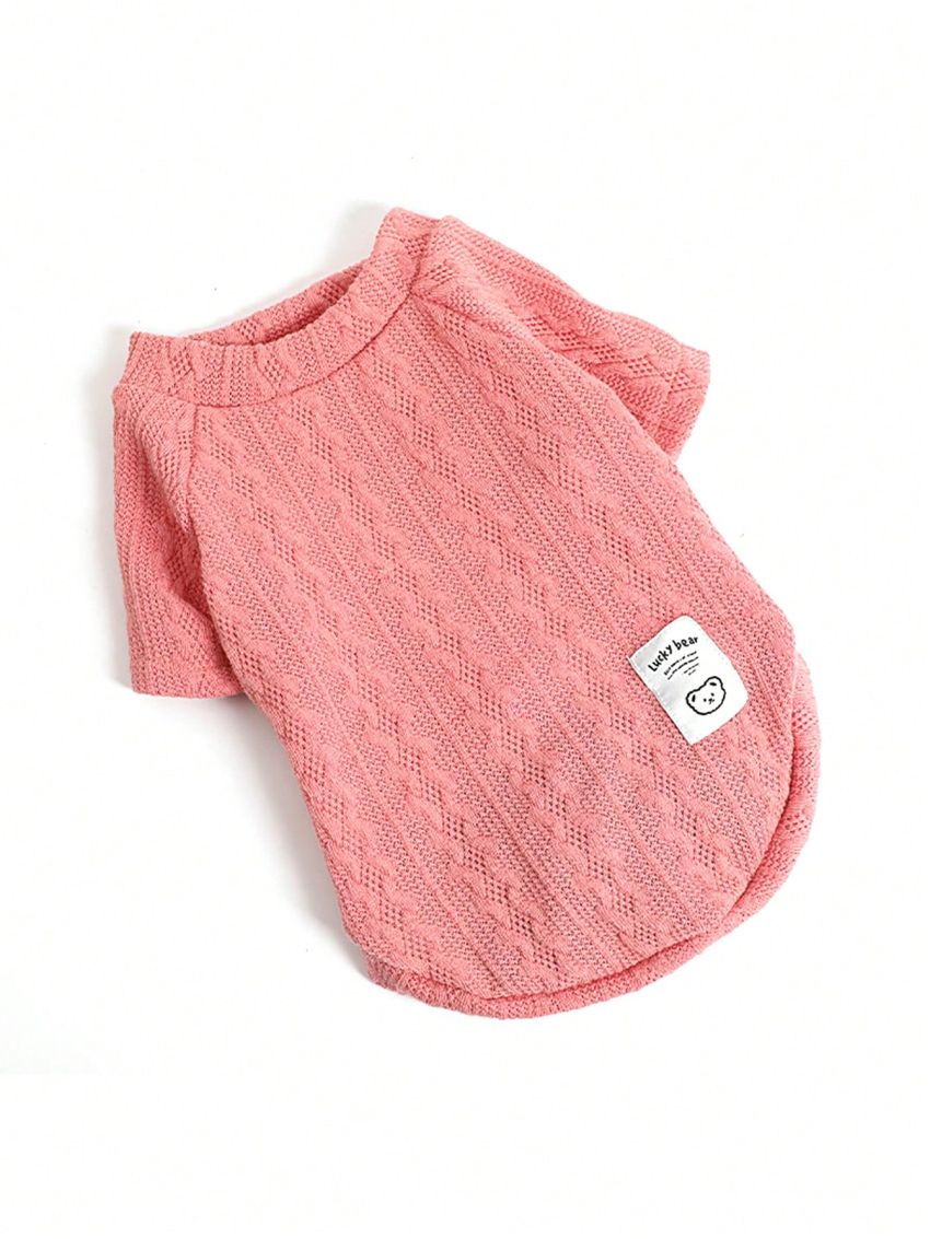 Pet Clothes, Warm Knitted Sweater For Bichon, Teddy Dog, Autumn And Winter Clothes, Turtleneck Base Shirt