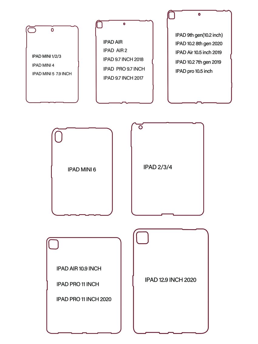 Floral Painted Clear Case Compatible With iPad