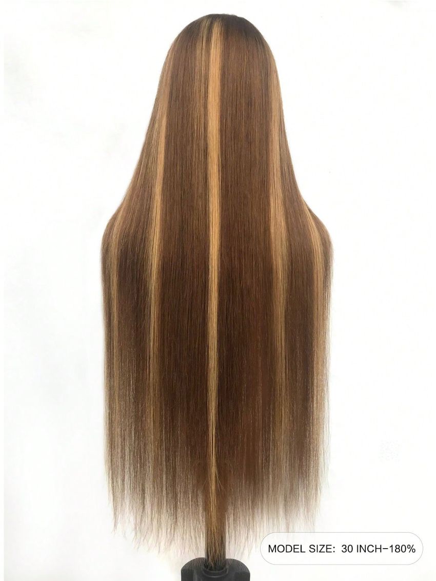 Glueless HD Lace straight Highlight 6x4 lace Closure wigs Extra Long Silky Wear GO Beginner Friendly