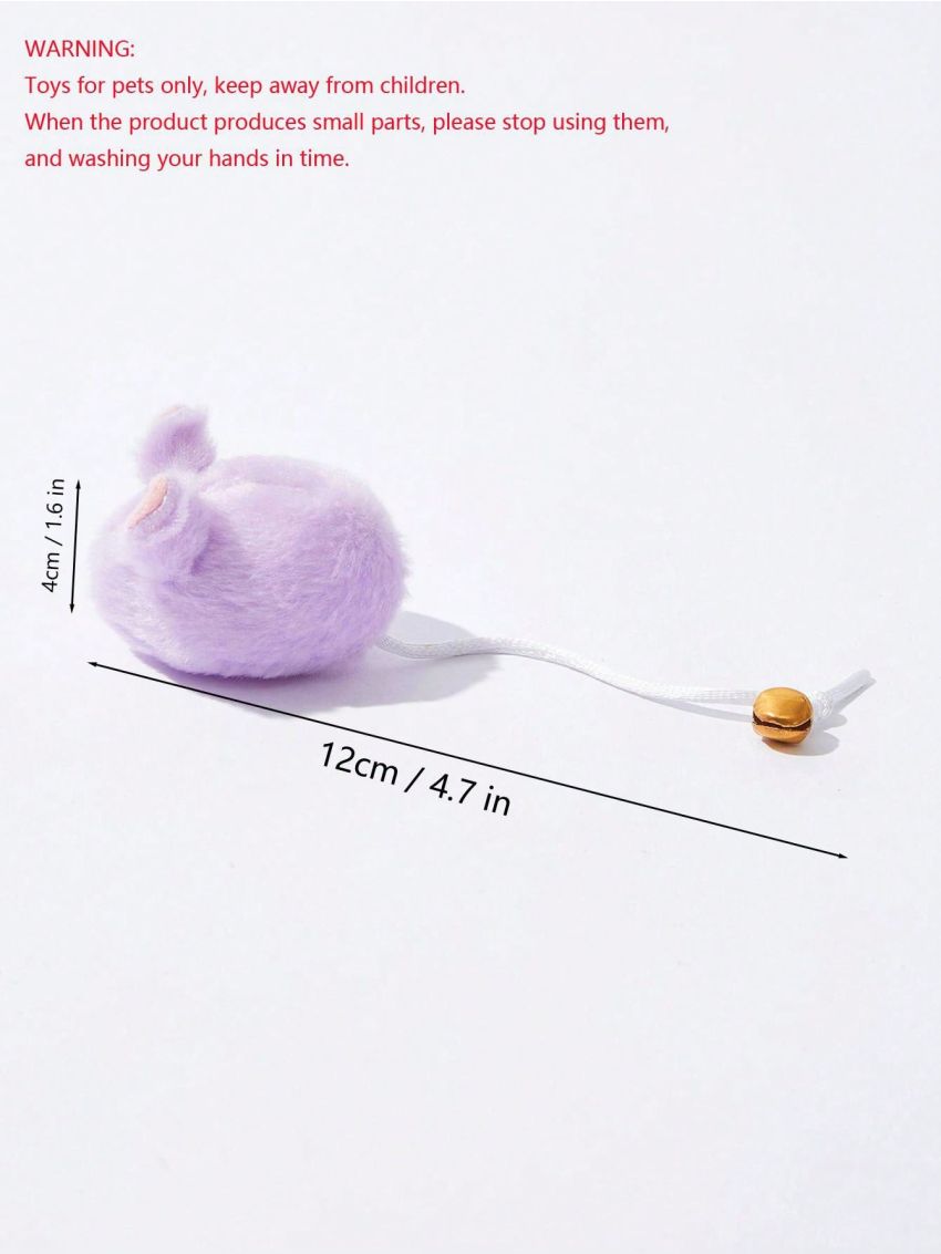 PETSIN Purple Small Mouse Interactive Cat Toy