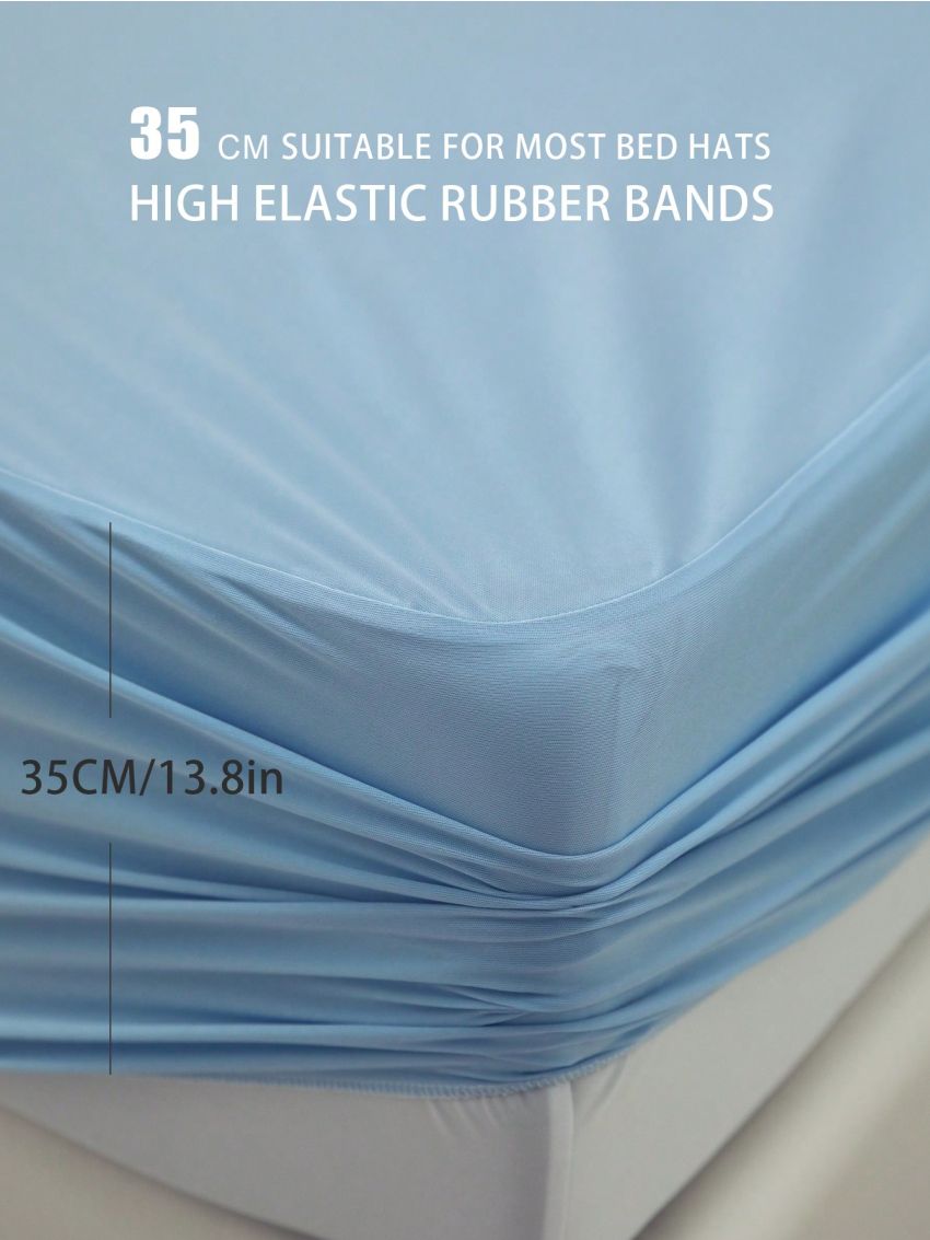 Blue Waterproof Mattress Protector