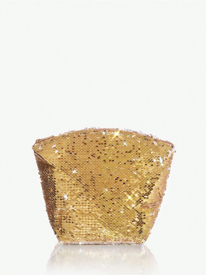 SHEIN SXY Sequin Overlay Women Evening Bag