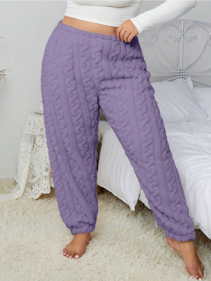 Plus Solid Flannelette Sleep Pants