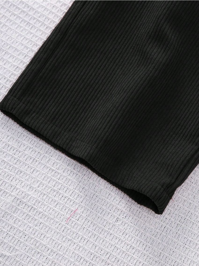 SHEIN Tween Girl 1pc Button Detail Overall Jumpsuit