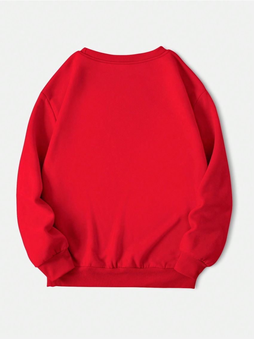 Women's Long Sleeve Sweatshirt With Virgin Mary Print