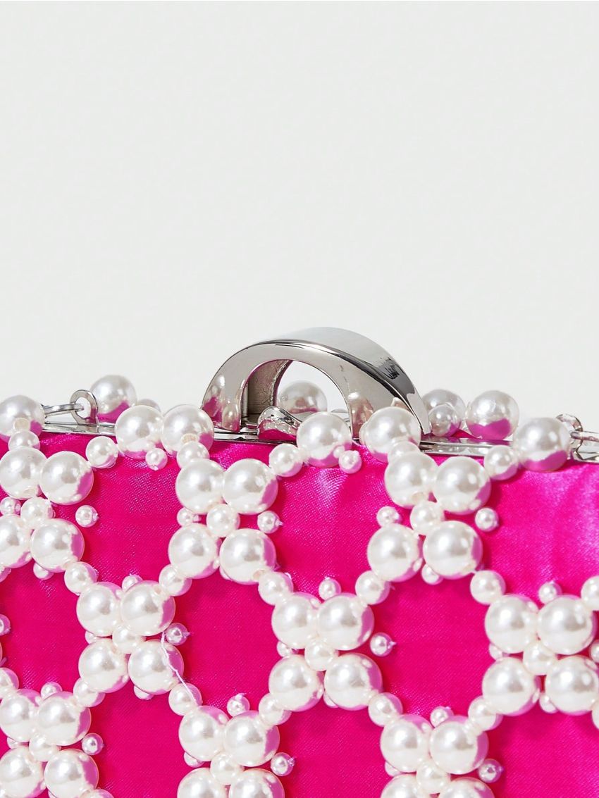 MOTF PREMIUM PEARL SATIN CLUTCH BAG