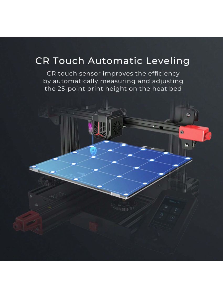 Creality Official Ender 3 Max Neo 3D Printer, Large Print Size 11.8x11.8x12.6in, Ender 3 Max Upgraded with CR Touch Auto Leveling Dual Z-Axis All-Metal Bowden Extruder 4.3'' Color Knob Screen