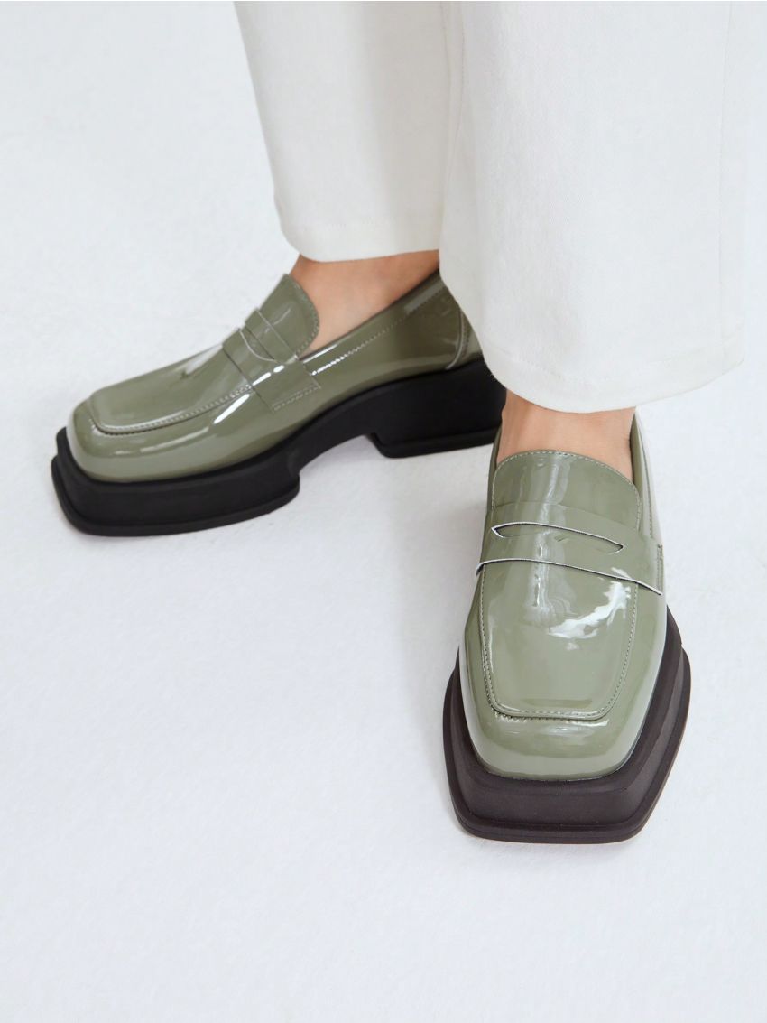 MOTF PREMIUM WOMEN'S PREPPY STYLE SQUARE TOE WEDGE HEEL & PLATFORM SHOES