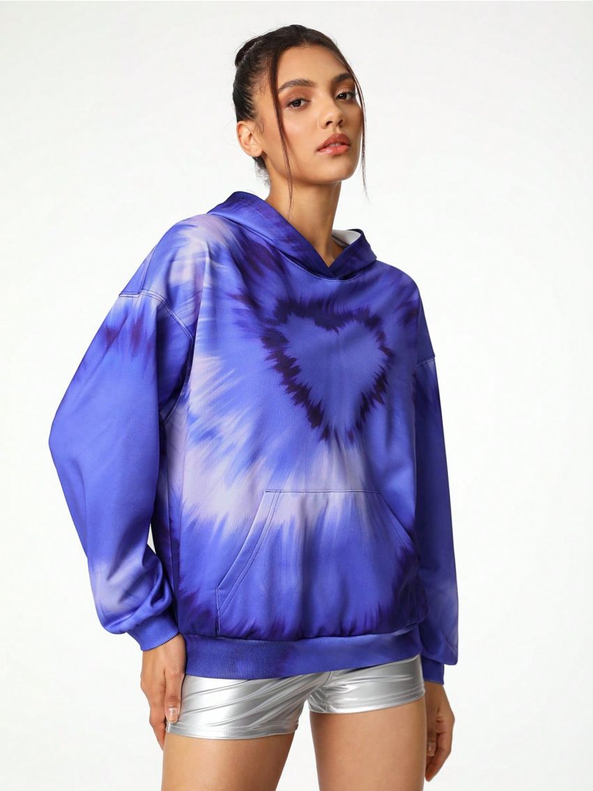 Le freak c est chic Women'S Tie Dye Drop Shoulder Hoodie