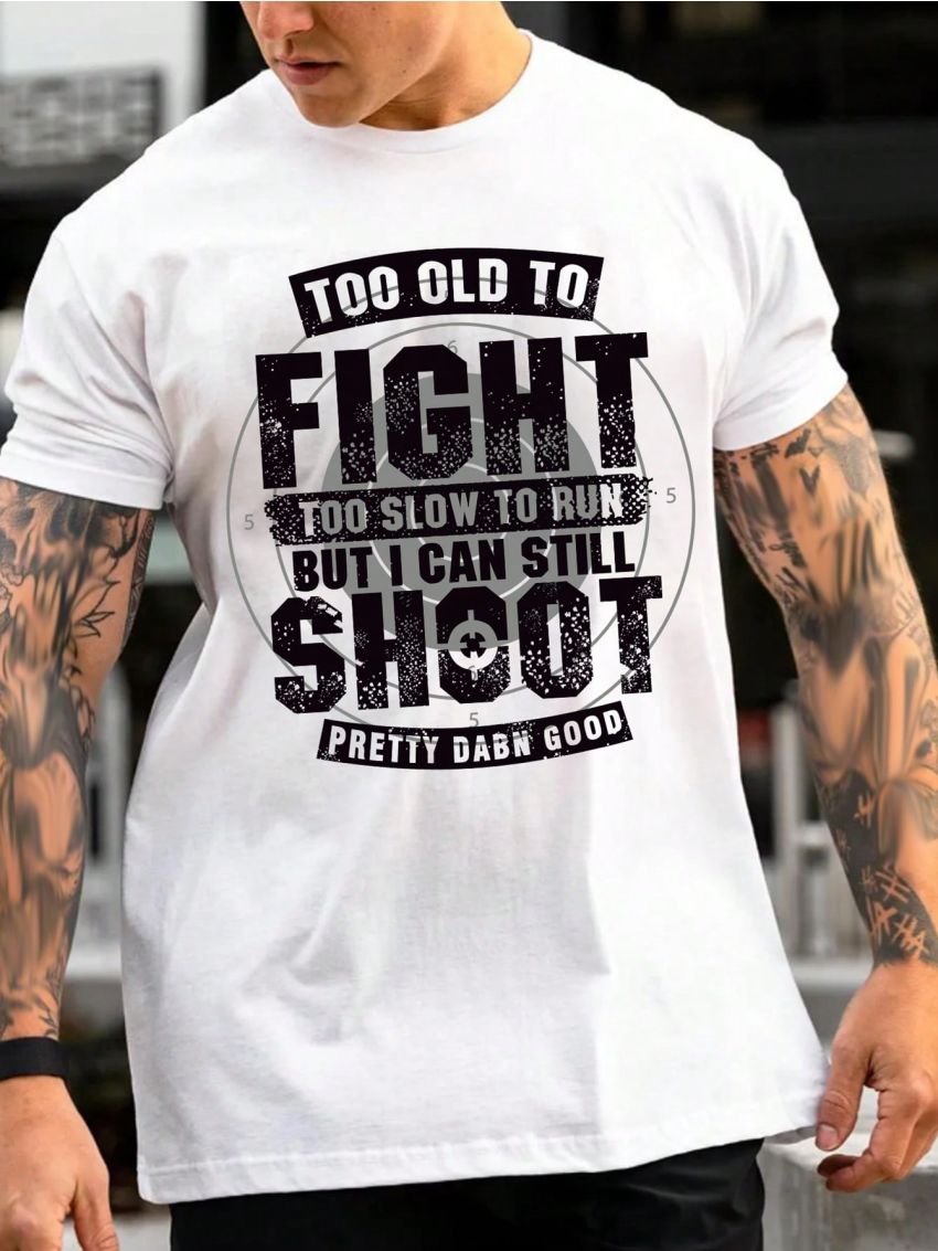 Manfinity Men'S Plus Size Slogan Printed T-Shirt