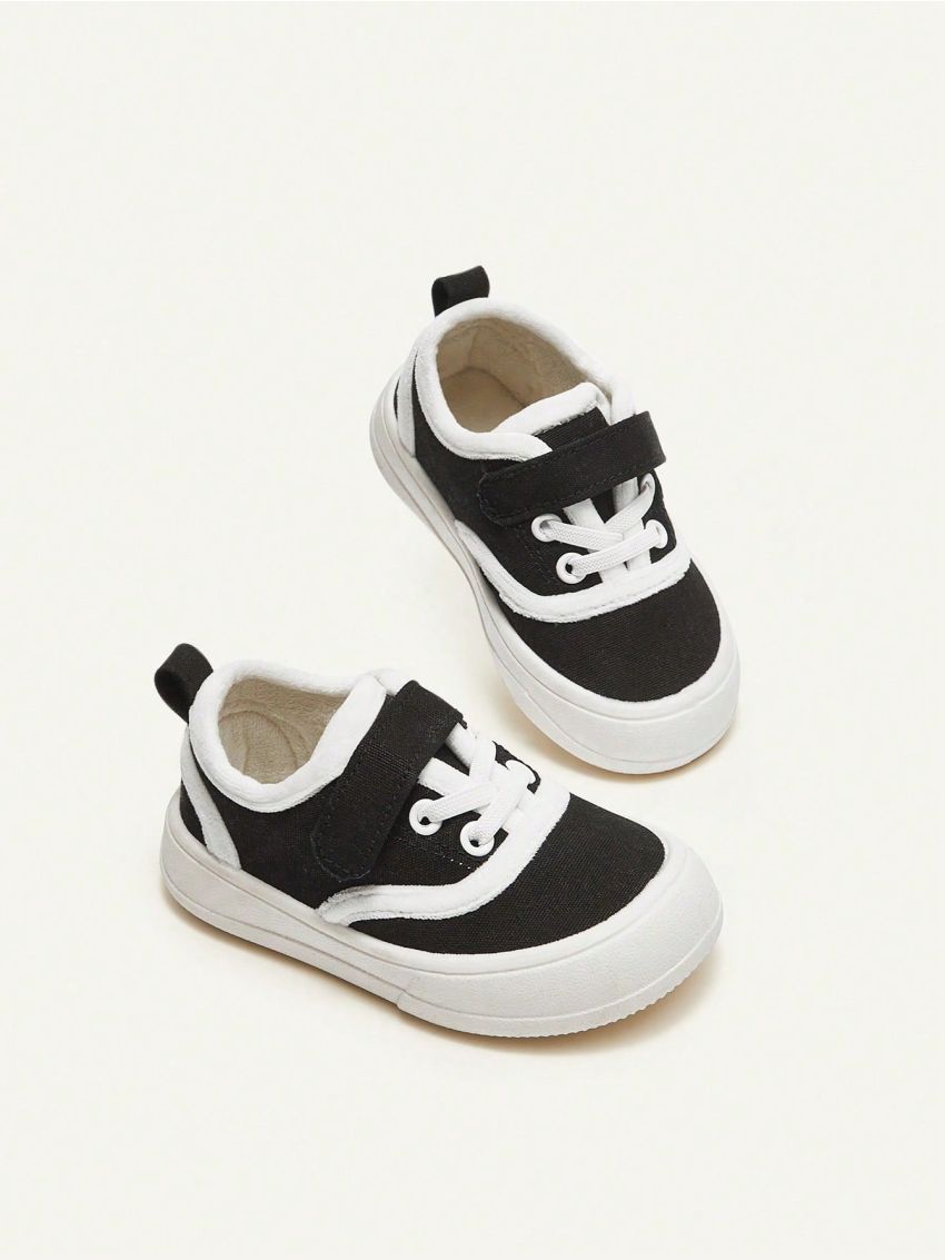 Cozy Cub Boys' Fashionable And Trendy Design Casual Sports Shoes For Autumn And Winter, Black