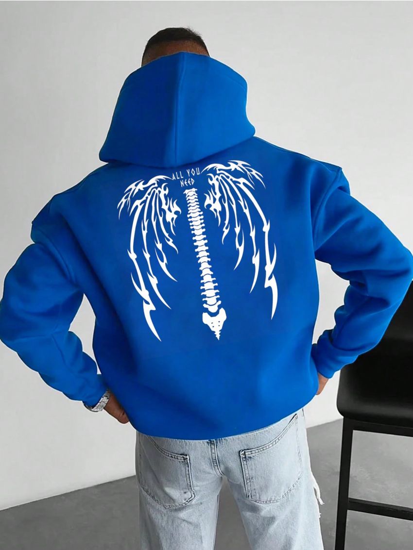Manfinity Hypemode Men's Wing Printed Hoodie