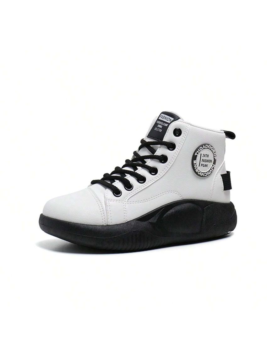 Korean-style High Top White Shoes For Women Students With Thick Platform, Breathable And Smell-free, Fashionable And Versatile Shoes For Women