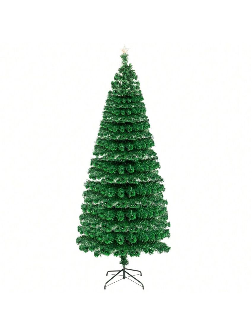 7.5FT Fiber Optic Christmas Tree with 260 LED Lamps & 260 Branches