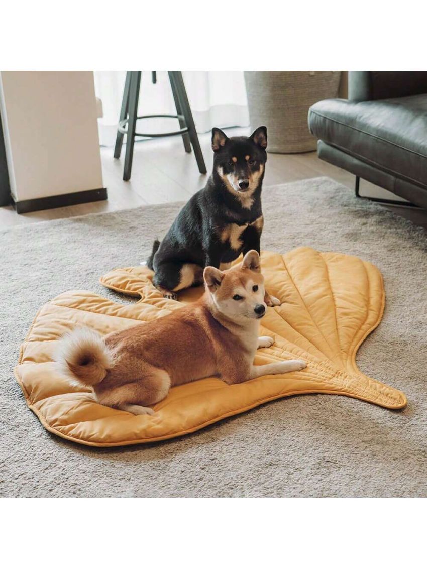 FUNNYFUZZY Leaf Shape Dog Blanket