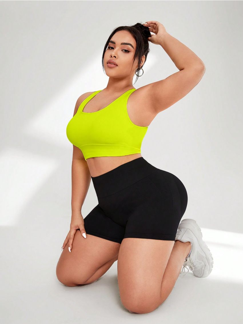 Yoga Basic Plus Size Women's Backless Sports Bra